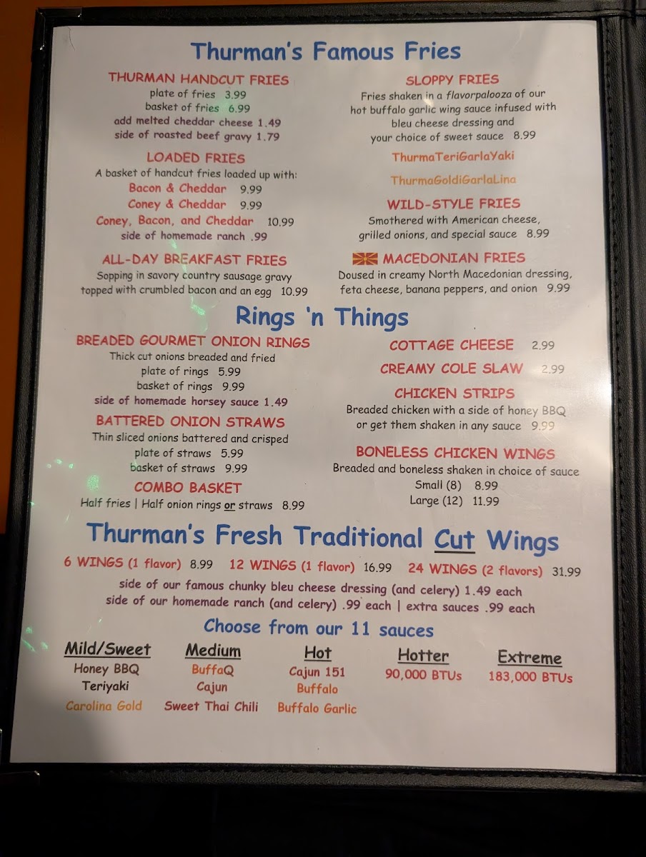 The Thurman Cafe Menu - Image 3