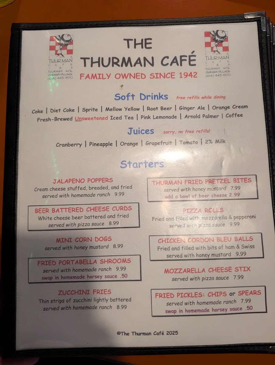 The Thurman Cafe Menu - Image 4